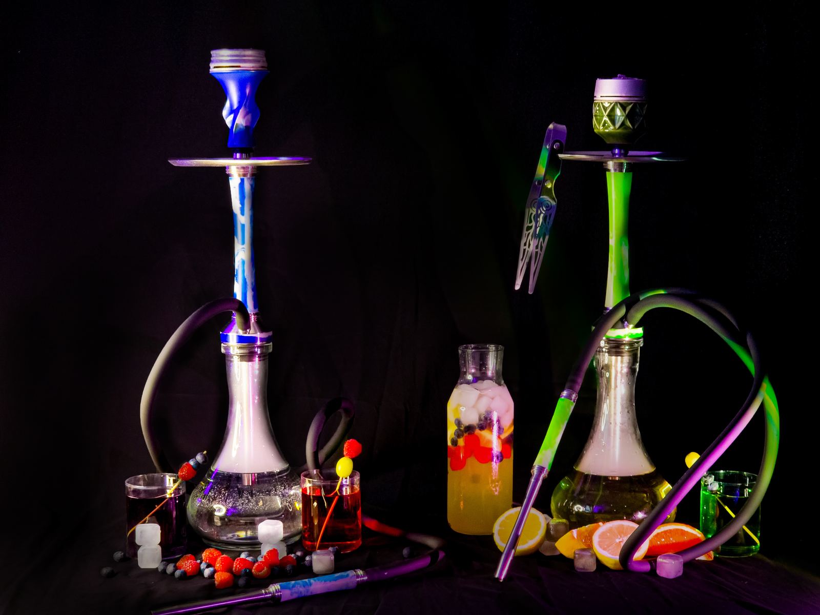 Cachimba de Ember Hookah en una sesión de fotos en estudio (2)