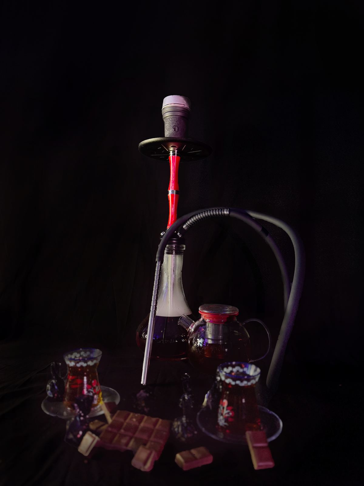 Cachimba de Ember Hookah en una sesión de fotos en estudio (4)